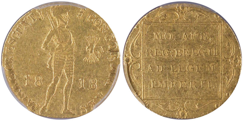 Alexander I 1801-1825
Ducat, Saint-Pétersbourg, 1818, AU 
Ref : Fr. 151, Bit. 19...