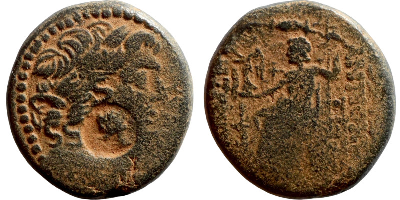 SYRIA. Seleucis and Pieria. Antioch, 1st cent. BC. Tetrachalkon . Laureate head ...