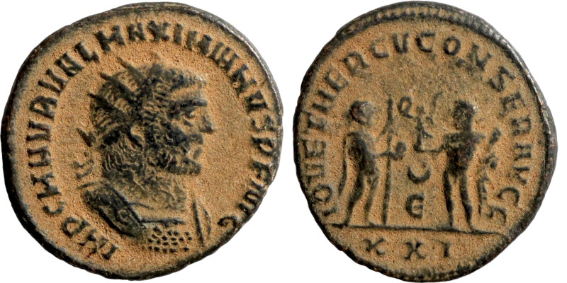 Maximianus Herculius (286-310 n. Chr). Antoninianus 285-295 n. Chr., Antiochia. ...