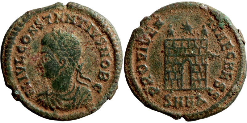 Constantinus I. (307-337 AD). Follis. Obv:CONSTANTINVS AVG. laureate bust of Con...