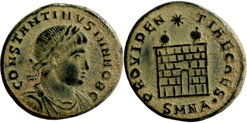 Constantinus I. (307-337 AD). Follis. Obv:CONSTANTINVS AVG. laureate bust of Con...