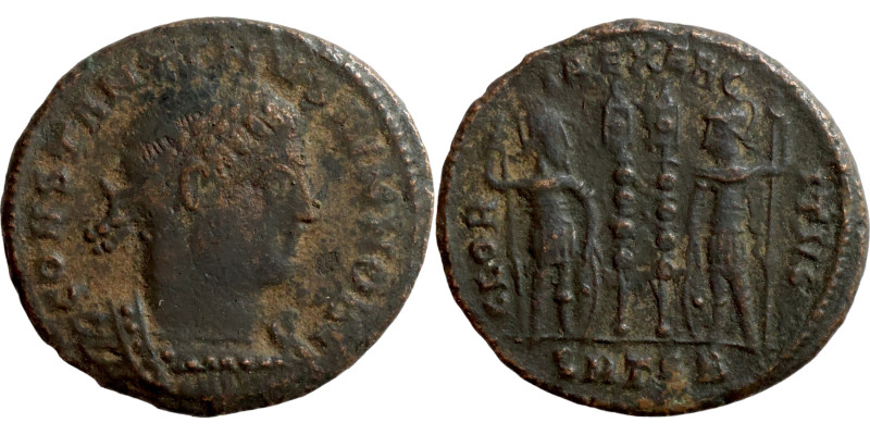 Constantinus I. (306-337 AD). Æ Follis. Obv: CONSTANTINVS MAX AVG. laureate bust...