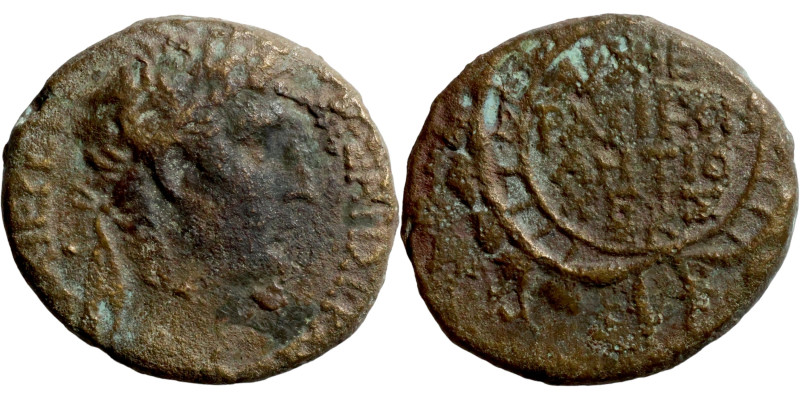 Tiberius AE. Antioch mint, Syria. 31-32 AD.

20mm 7,72g