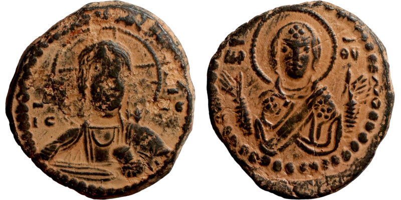 Anonymous Follis attributed to Romanus IV (1068-1071). Obverse: IC-XC, nimbate b...