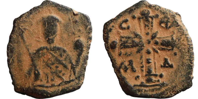 Alexios I Komnenos, Tetarteron (post reform). Thessalonica. Obverse: C | Φ ΑΛ | ...