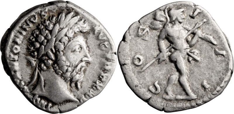 Marcus Aurelius. Denarius; Marcus Aurelius; 161-180 AD, Rome, 171 AD, Denarius, ...