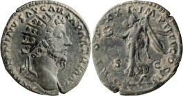 Marcus Aurelius. Dupondius; Marcus Aurelius; 161-180 AD, Rome, 167 AD, Dupondius, 8.14g. BMC-p. 599, *. Obv: M ANTONINVS AVG ARM PARTH MAX Head radiat...