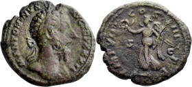 Marcus Aurelius. 40-as; Marcus Aurelius; 161-180 AD, Rome, 178 AD, As, 12.31g. BMC-p. 673. Obv: M ANTONINVS - AVG TR P XXXII Head laureate r. Rx: IMP ...