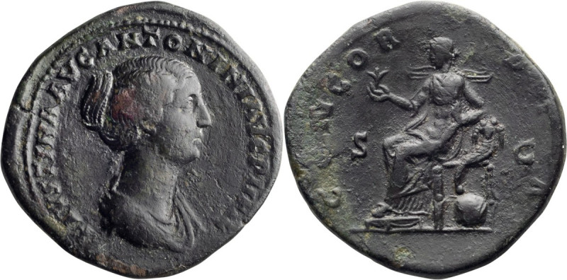 Faustina II. Sestertius; Faustina II; Rome, Sestertius, 29.09g. Strack-1310 (cit...