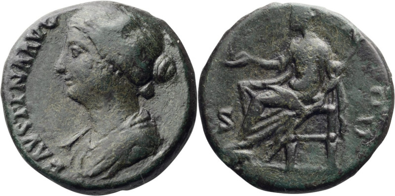 Faustina II. Middle bronze; Faustina II; Rome, Middle Bronze, 11.74g. Strack-132...