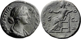 Faustina II. Middle bronze; Faustina II; Rome, Middle Bronze, 12.08g. BMC-971 note. Obv: FAVSTINA - AVGV[STA] Bust draped r. Rx: CON[C]O - RDIA on l. ...