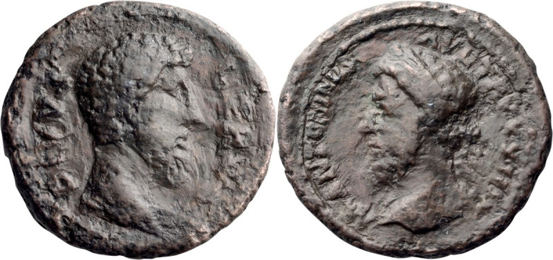 Divus Lucius Verus and Marcus Aurelius. 40-as; Divus Lucius Verus and Marcus Aur...