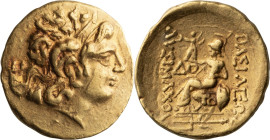 Brutus. Stater; Brutus; Stater, 8.29g. Tomis Mint. Issued for Civil War in City controlled by Brutus. Type of Lysimachus.Hairline on cheek. Virtually ...