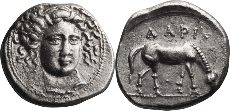 Thessaly, Larissa. Drachm; Thessaly, Larissa; Early to mid 4th cent. BC, Drachm,...