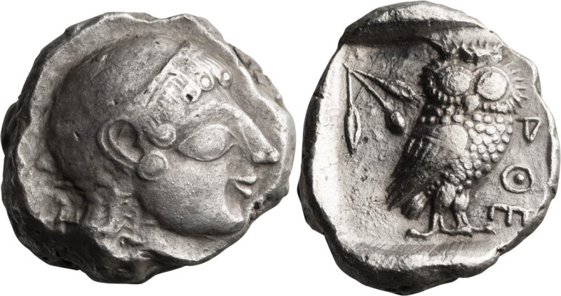 Attica, Athens. Tetradrachm; Attica, Athens; 510 BC, Tetradrachm, 16.87g. Seltma...