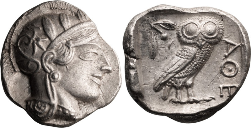 Attica, Athens. Tetradrachm; Attica, Athens; c. 440 BC, Tetradrachm, 17.18g. Obv...
