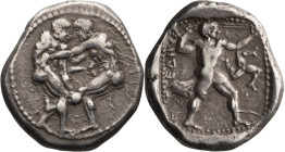 Pamphylia, Aspendus. Stater; Pamphylia, Aspendus; 400-370 BC, Stater, 10.94g. SNG von Aulock-4531, SNG Paris BN-47, SNG Cop-198-9, M&M FPL 261, June 1...