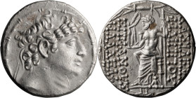 Syria, Philip I Philadelphus, 95-75 BC. Tetradrachm; Syria, Philip I Philadelphus, 95-75 BC; Antioch or uncertain mint, perhaps eastern, Tetradrachm, ...