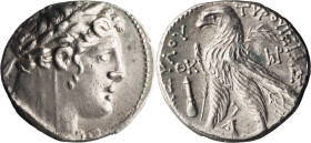 Phoenicia, Tyre. Shekel; Phoenicia, Tyre; Year 29=98/97 BC, Shekel, 14.30g. BM-114. Obv: Laureate head of Melqart r. Rx: Eagle standing l. on prow, pa...
