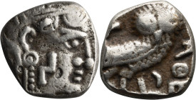 South Arabia, Saba Unit. ; South Arabia, Saba Unit; 4th-2nd cent. BC, Unit, 3.88g. BMC Arabia Pl. VII, 3, Huth-170. Imitating Athens. Obv: Stylized he...