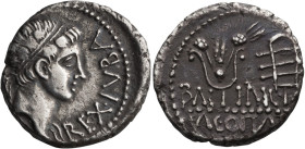 Mauretania, Juba II, with Kleopatra Selene. 25 BC-AD 24. Denarius; Mauretania, Juba II, with Kleopatra Selene. 25 BC-AD 24; c. 5 AD, Denarius, 3.59g. ...