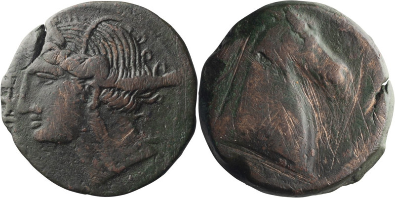 Zeugitania, Carthage. AE 19; Zeugitania, Carthage; Sardinian mint, First Punic W...