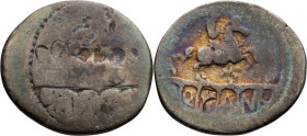L. Marcius Philippus, Reverse Brockage. Denarius; L. Marcius Philippus, Reverse Brockage; 56 BC, Denarius, 3.30g. Cf. Cr-425/1, cf. Syd-919, cf. Marci...