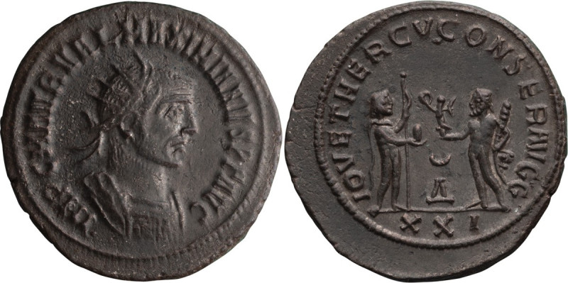 Diocletian. Antoninianus; Diocletian; 284-305 AD, Antioch, 285 AD, Antoninianus,...