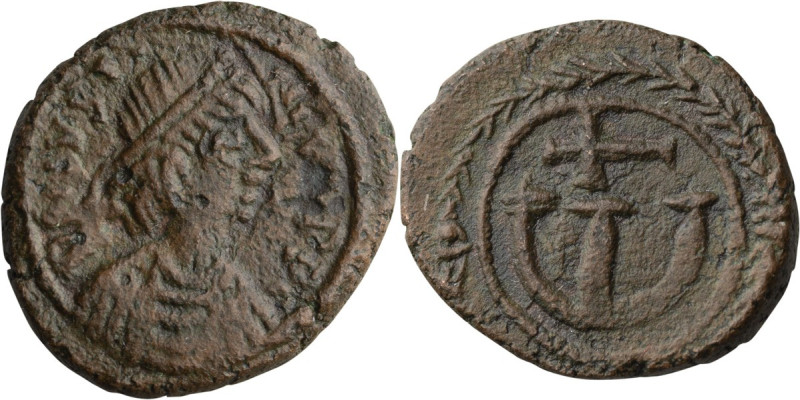 Justinian I, 527-565 AD. Pentanummium; Justinian I, 527-565 AD; Carthage, 542-47...