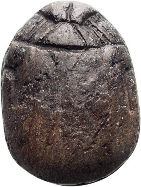 Egyptian Scarab; Egyptian Scarab, Middle Kingdom, ca. 2040-1784 BC. Hematite or ...