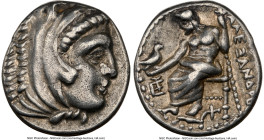 MACEDONIAN KINGDOM. Alexander III the Great (336-323 BC). AR drachm (16mm, 12h). NGC Choice VF. Late lifetime-early posthumous issue, Sardes, ca. 323-...