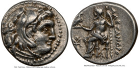MACEDONIAN KINGDOM. Alexander III the Great (336-323 BC). AR drachm (17mm, 11h). NGC Choice VF. Posthumous issue, Magnesia ad Maeandrum, ca. 319-305 B...