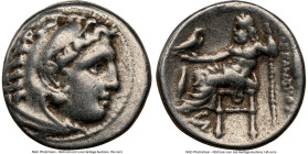 MACEDONIAN KINGDOM. Alexander III the Great (336-323 BC). AR drachm (17mm, 12h). NGC Choice VF. Early posthumous issue, Colophon, ca. 323-319 BC. Head...