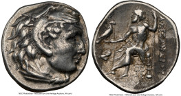 MACEDONIAN KINGDOM. Alexander III the Great (336-323 BC). AR drachm (17mm, 11h). NGC Choice VF. Lifetime issue, Abydus, ca. 328-323 BC. Head of Heracl...