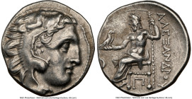 MACEDONIAN KINGDOM. Alexander III the Great (336-323 BC). AR drachm (17mm, 12h). NGC Choice VF. Posthumous issue, Colophon, ca. 310-301 BC. Head of He...
