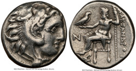 MACEDONIAN KINGDOM. Alexander III the Great (336-323 BC). AR drachm (16mm, 11h). NGC VF. Posthumous issue, Colophon, ca. 310-301 BC. Head of Heracles ...