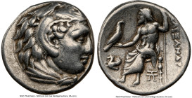 MACEDONIAN KINGDOM. Alexander III the Great (336-323 BC). AR drachm (17mm, 12h). NGC VF. Lifetime issue, Abydus, ca. 328-323 BC. Head of Heracles righ...