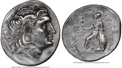 THRACIAN KINGDOM. Lysimachus (305-281 BC). AR tetradrachm (31mm, 17.05 gm, 10h). NGC XF 5/5 - 2/5, brushed. Pergamum, ca. 297-281 BC. Diademed head of...