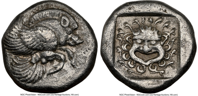 IONIA. Clazomenae. Ca. 5th century BC. AR drachm or tetrobol (13mm, 3.59 gm, 6h)...