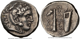 IONIA. Erythrae. Ca. mid-4th-early 3rd centuries BC. AR drachm (15mm, 11h). NGC VF. Diopeithes, magistrate. Head of Heracles right, wearing lion skin ...