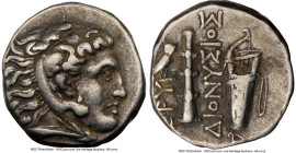 IONIA. Erythrae. Ca. mid-4th-early 3rd centuries BC. AR drachm (14mm, 1h). NGC VF. Dionysius, magistrate. Head of Heracles right, wearing lion skin he...