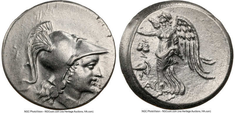 PAMPHYLIA. Side. Ca. 3rd-2nd centuries BC. AR tetradrachm (29mm, 12h). NGC Choic...