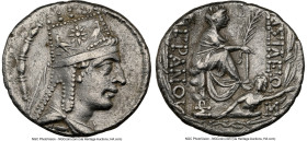 ARMENIAN KINGDOM. Tigranes II the Great (95-56 BC). AR tetradrachm (28mm, 15.25 gm, 12h). NGC Choice XF 5/5 - 3/5. Tigranocerta, ca. 80-68 BC. Diademe...