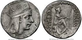 ARMENIAN KINGDOM. Tigranes II the Great (95-56 BC). AR tetradrachm (26mm, 15.87 gm, 1h). NGC XF 4/5 - 3/5. Tigranocerta, ca. 80-68 BC. Diademed and dr...