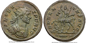 Probus (AD 276-282). BI antoninianus (20mm, 6h). NGC AU. Rome, 7th officina, 6th emission, AD 281. PROBV-S P F AVG, radiate, cuirassed bust of Probus ...