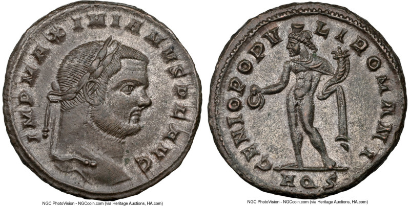 Maximian, First Reign (AD 286-310), as Senior Augustus. AE follis or BI nummus (...