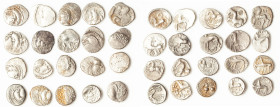 ANCIENT LOTS. Celtic. Gaul. Ca. mid 1st century BC. Lot of twenty (20) AR quinarii. VG-Choice Fine. Includes: Twenty AR quinarii, various tribes and t...