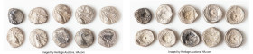 ANCIENT LOTS. Greek. Caria. Halicarnassus. Ca. 510-480 BC. Lot of ten (10) AR hectes. VG-Fine. Includes: Ten AR hectes, head of ketos right or left / ...