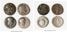 ANCIENT LOTS. Roman Republic. Lot of four (4) AR denarii. Good-Fine. Includes: Four Roman Republican AR denarii, various moneyers and types. SOLD AS I...