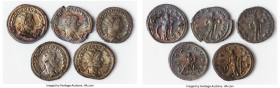 ANCIENT LOTS. Roman Imperial. Gordian III (AD 238-244). Lot of five (5) AR antoniniani. Fine-Choice Fine. Includes: Five AR anotniniani of Gordian III...